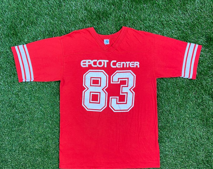 Vintage Epcot Center 1983 T Shirt Tee Artex Made USA Walt Disney World Magic Kingdom Classic Size Large L Rare 1980s 80s