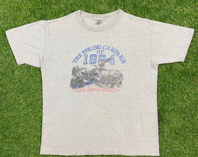 Vintage The Spring Campaign of 1864 T Shirt Tee Size Xtra Large XL 4th of July United States of America USA