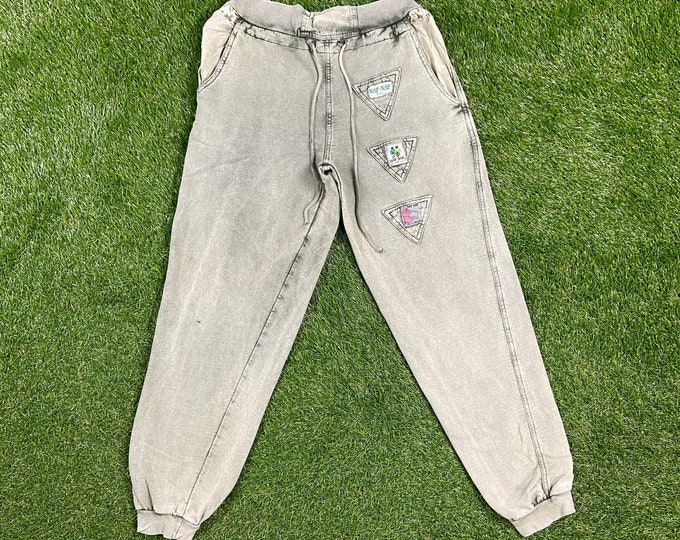 Vintage Naf Naf Paris Jogger Pants Size Medium M 1980s 80s Comfy