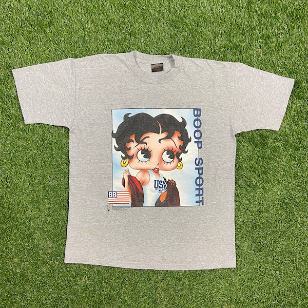 BETTY BOOP VINTAGE TEE / L.GRY