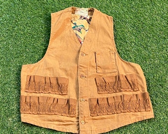 Vintage Fishing Vest American Outfitters Size Xtra Small XS Bass Pro Shops Fishing Hunting Nature 1960s 60s