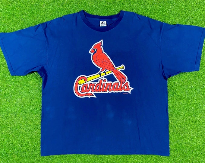 Vintage St Louis Cardinals Mark McGwire 25 T Shirt Tee MLB Baseball Missouri Starter XXL Made USA 90s 1990s 62 Jersey