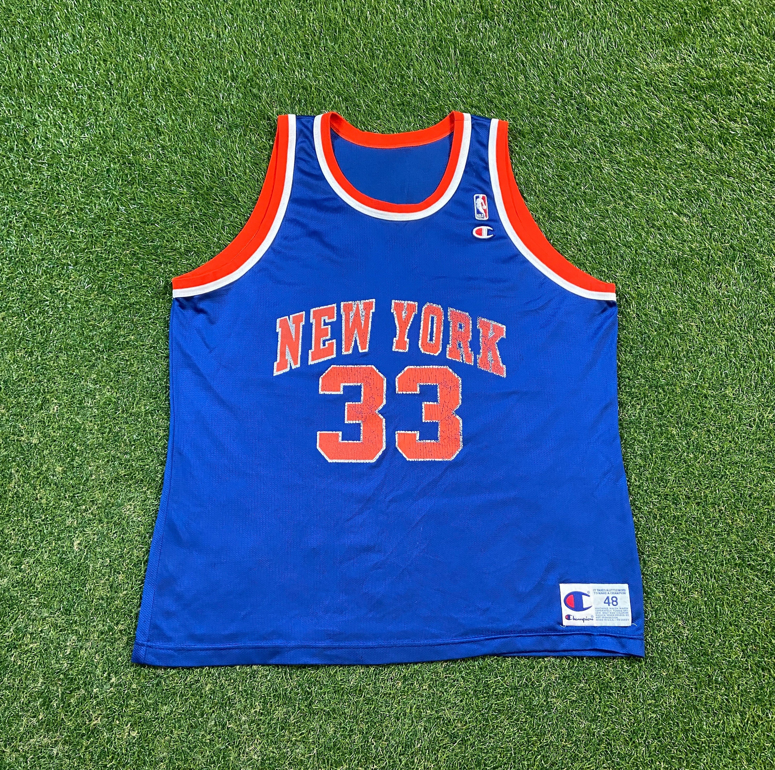 1990's NEW YORK KNICKS SPREWELL #8 MAJESTIC HARDWOOD CLASSICS JERSEY ( -  Classic American Sports