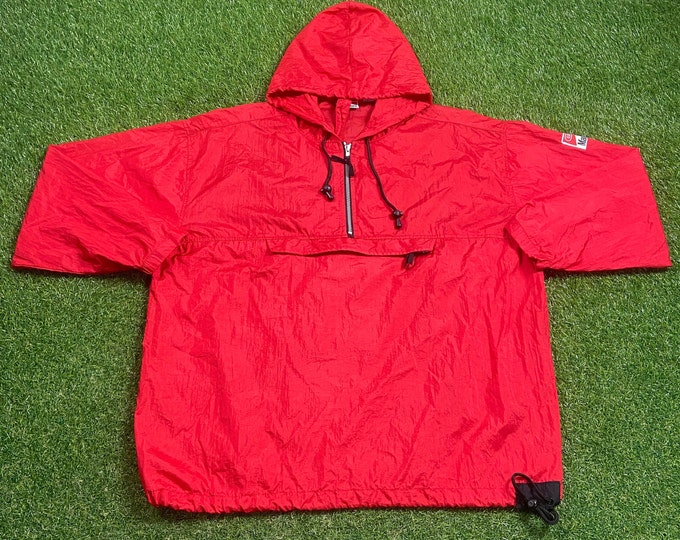 Vintage Marlboro Windbreaker Jacket Size Xtra Large XL Smoking Cigarettes Light Rain Coat 1990s 90s