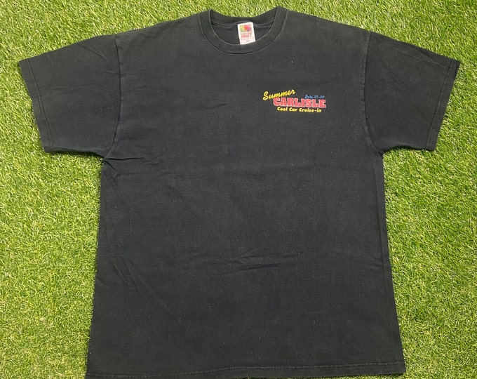 Vintage Summer Carlisle Cool Car Cruise In T Shirt Tee Size Xtra Large XL Classic Car NASCAR Daytona Racing Pennsylvania 00s
