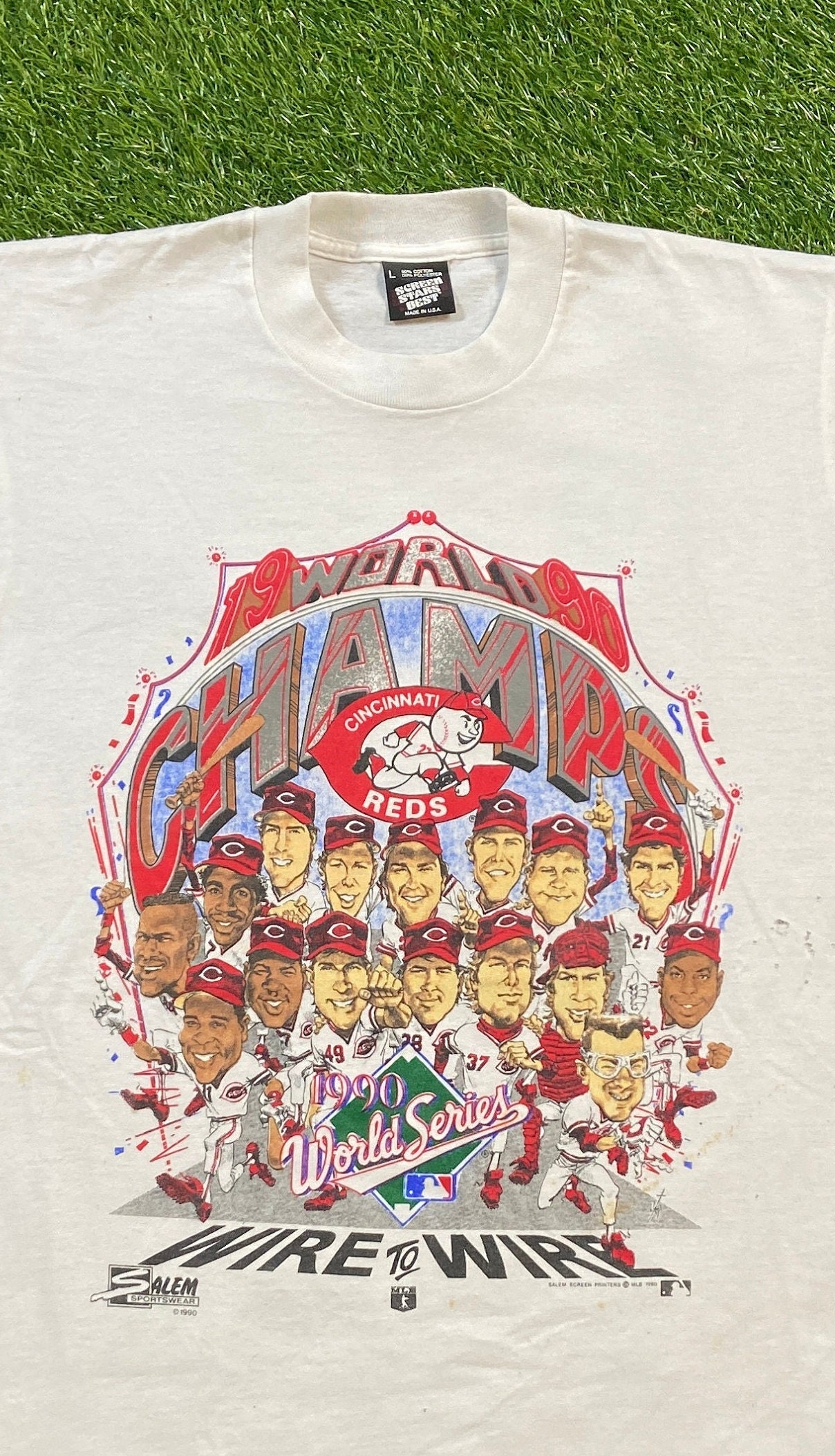 Vintage 1990 Cincinnati Reds Baseball T Shirt Large