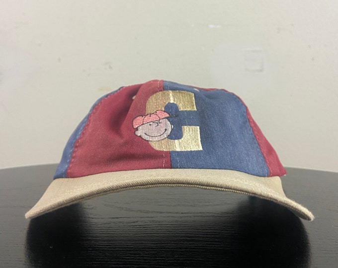 Vintage Charlie Brown Snapback Hat OSFA Snoopy Peanuts Classic Original Cartoon Animation 1980s 80s