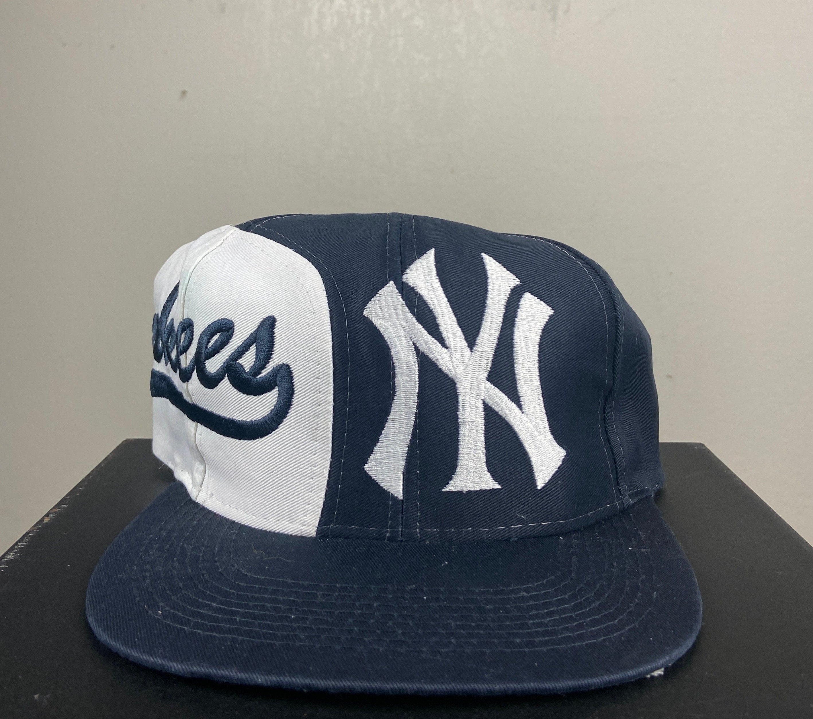 Vintage New York Yankees Snapback Hat Logo 7 MLB Baseball 