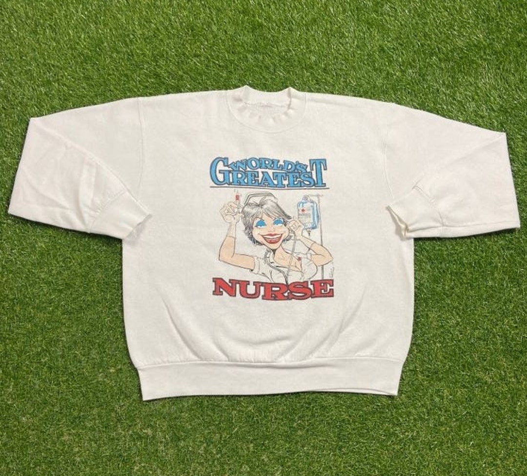 Vintage World's Greatest Nurse Crewneck Sweatshirt Size