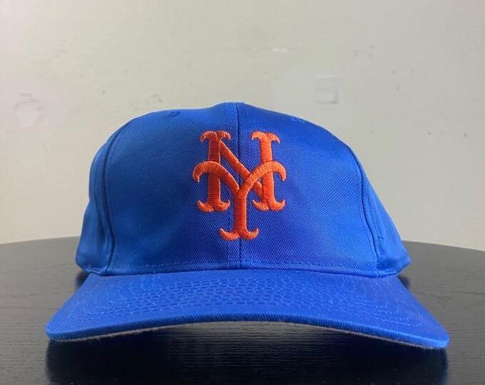 Vintage New York Mets Snapback Hat Logo 7 OSFA MLB Baseball Classic NY Queens Shea Stadium 1990s 90s