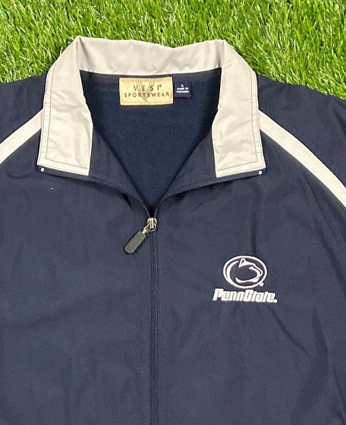 Vintage Penn State Lions Windbreaker Zip up Jacket Size Large | Etsy