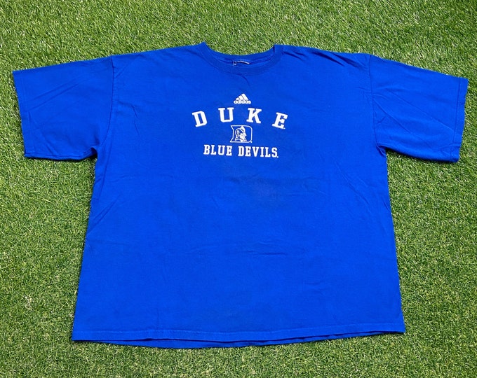 Vintage University of Duke Blue Devils T Shirt Tee Size XXL 2XL NCAA College Basketball North Carolina NC 1990s 90s