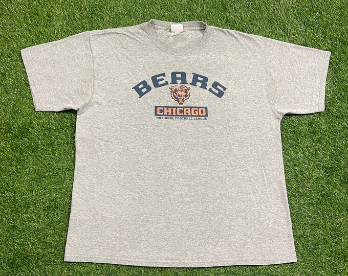 Vintage Chicago Bears T Shirt Tee Size XXL 2XL NFL Football NFC Da Bears Illinois 1990s 90s