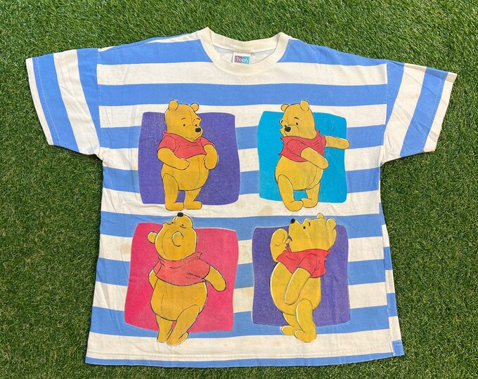 Vintage Winnie The Pooh T Shirt Tee Size Large L Walt Disney World Classic Cartoon Mickey Mouse Pooh 1990s 90s