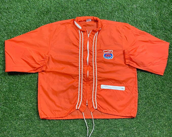 Vintage Wheaties Fitness Federation Windbreaker Jacket Sportsmaster Large L Gym Workout Quality Comfortable Fit Light Rain Coat 1970s 70s