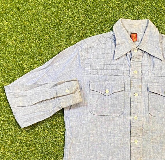 Vintage Thailand Button Down Shirt Size Small S B… - image 2