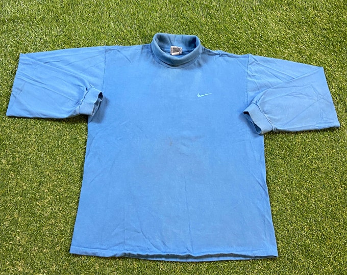 Vintage Nike Long Sleeve T Shirt Tee Made USA Size Large L Just Do It Jordan Classic Sportswear Nike Air 1990s 90s