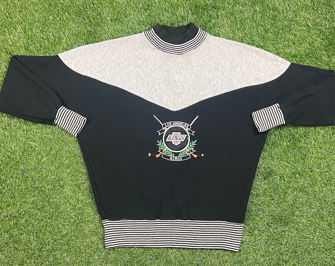 Vintage Los Angeles Kings Crewneck Sweatshirt Legends Athletics Made USA Size Xtra Large XL NHL Hockey California 1990s 90s Pull Over Rare