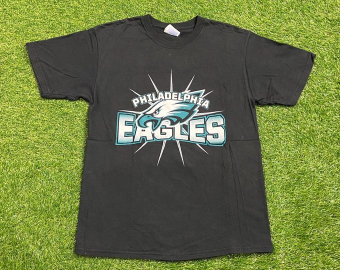 Vintage Philadelphia Eagles Ernie Sims #50 T Shirt Tee Size Medium M NFL Football NFC Pennsylvania 00s