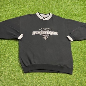 Vintage Oakland Raiders Crewneck Sweatshirt Starter Größe Large L NFL Football Los Angeles California Las Vegas NWA Pullover Oversized 90er Jahre