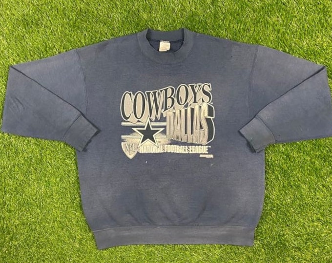 Vintage Dallas Cowboys Crewneck Sweatshirt Fruit of the Loom Size Xtra Large Cozy 1990s Texas Warm NFL Football XL Oversized Classic