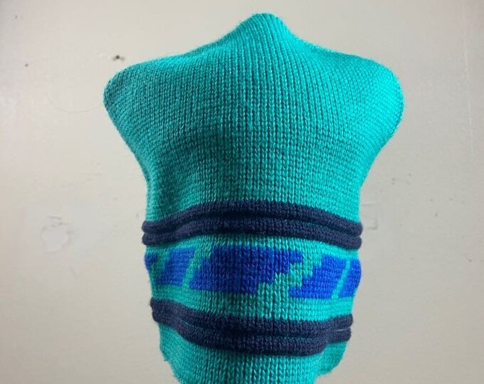Vintage Multicolor Beanie Skull Cap Made USA Size Medium / Large Classic Outdoor Wear Winter 1990s 90s