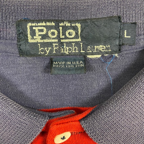 80s Polo by Ralph Lauren スラックス　USA 1980s Ralph Lauren Striped Polo USA – The Vintage Twin