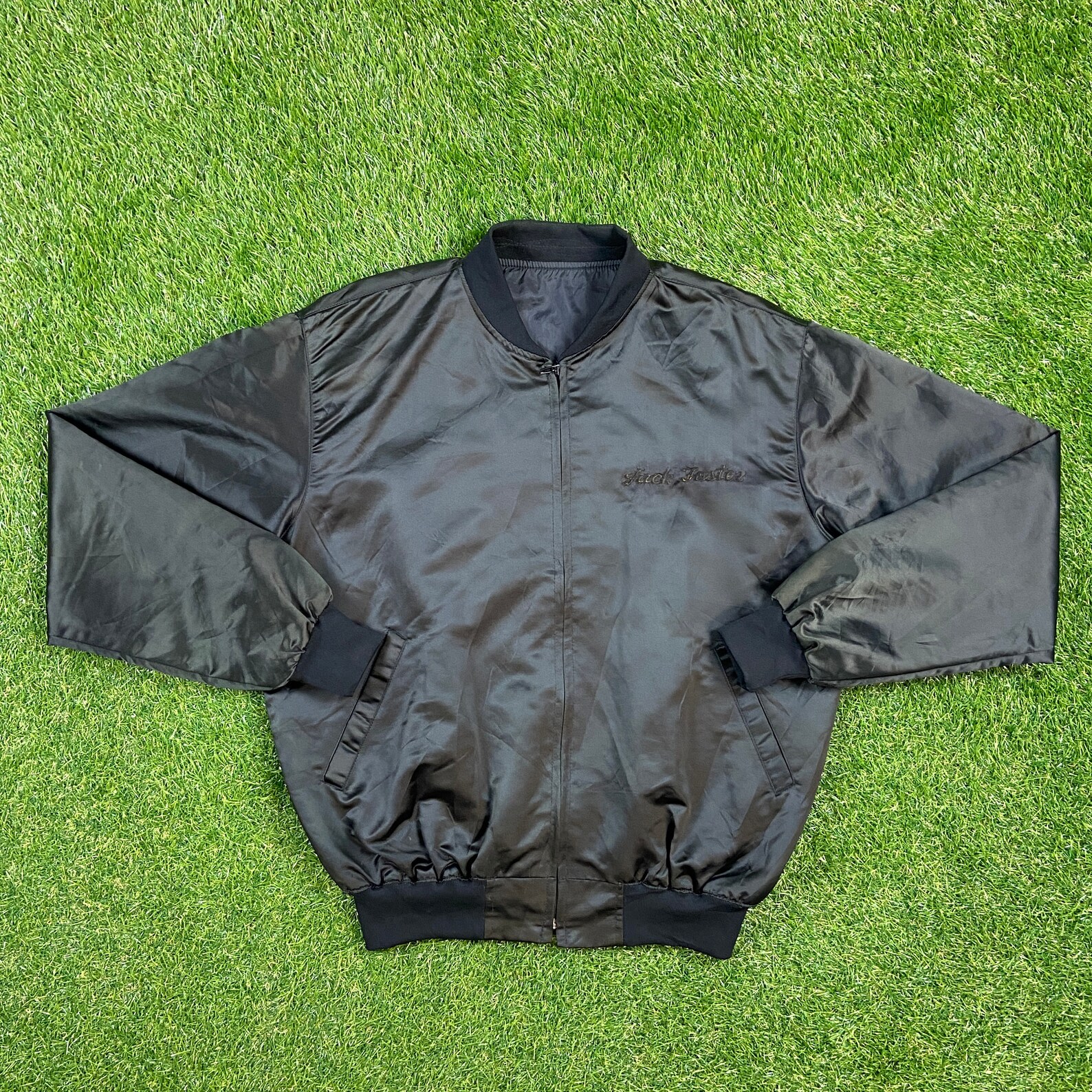 Vintage Jack Jostens Lettermen Bomber Satin Jacket Size Xtra Etsy