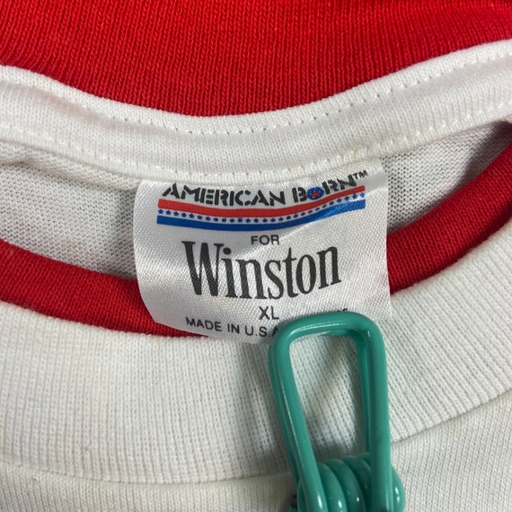 Vintage Winston Racing Team T Shirt Tee American Born Made USA 