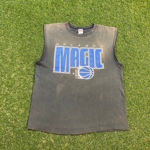 Vintage Orlando Magic T Shirt Tee Made USA Size Large L NBA Basketball Magic Basketball McGrady Shaq Penny 1990s 90s Faded