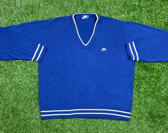 Vintage Nike V Neck Sweatshirt Size 