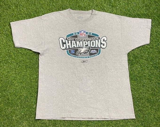 Vintage Philadelphia Eagles T Shirt Tee Reebok Size Xtra Large XL NFL Football NFC Pennsylvania 00s
