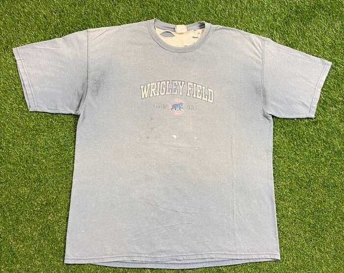 Vintage Chicago Cubs T Shirt Tee Lee Sport Size XXL 2XL MLB Baseball Wrigley Field Illinois 1990s 90s