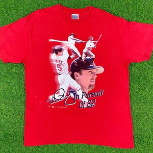 Jahrgang St Louis Cardinals Mark McGwire in der Verfolgung von 62 T Shirt T-Shirt MLB Baseball Missouri Sport Angriff Xtra große 90er Jahre Karten Babe Ruth 1990er Jahre