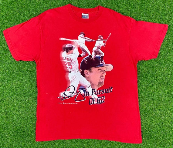 MLB St Louis Cardinals Baseball Vintage Red T Shirt Mens Small Majestic est  1892