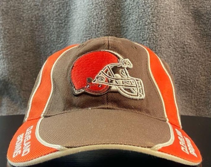 Vintage Cleveland Browns Strap Back Hat OSFA NFL Football Ohio Baker Classic Original 00s