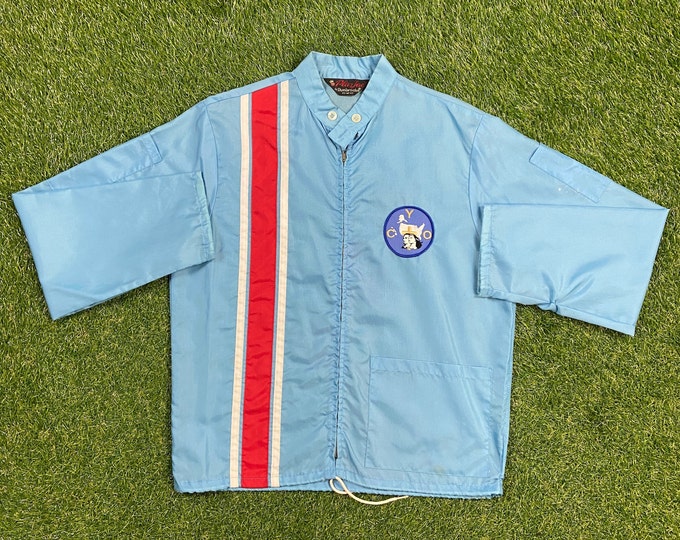 Vintage Pla Jac Windbreaker Jacket Dunbrooke Size Medium M Classic Art 1960s 60s Colorful Crazy Fun