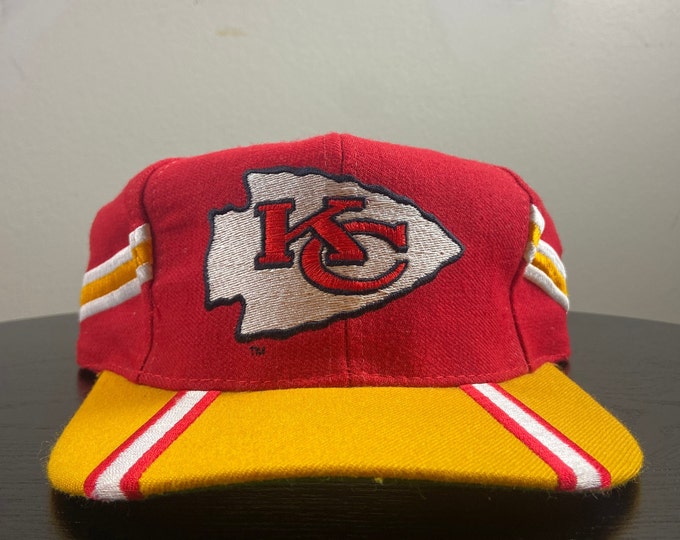 Vintage Kansas City Chiefs Snapback Hat Eastport OSFA NFL Football Super Bowl Champions KC Pat Mahomes 1990s 90s Deadstock New Tags Rare