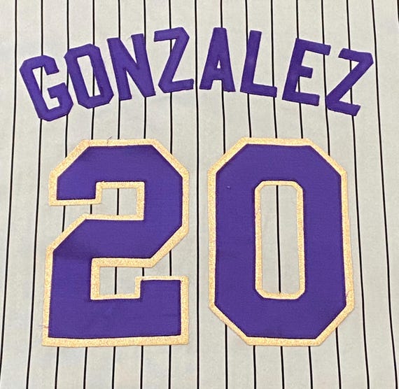 Vintage Arizona Diamondbacks Luis Gonzalez #20 Jersey Made USA