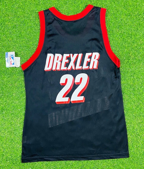 Vintage Portland Trail Blazers Jersey #22 Clyde Drexler Champion