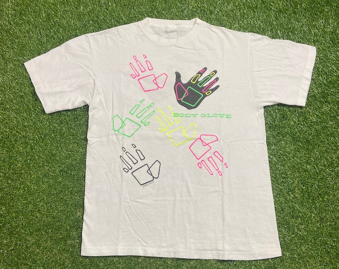 Vintage Body Glove T Shirt Tee Made USA Size Large L Swim Swimming Wetsuit Apparel Beach Pool 1990s 90s