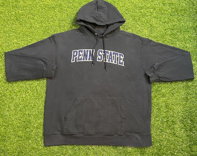 Vintage Penn State University Hoodie Sweatshirt Champion Size Xtra Large XL NCAA College Football Pennsylvania Nittany Lions Pull Over 90s