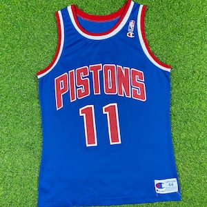 Vintage Detroit Pistons Isaiah Thomas #11 Basketball NBA Champion 44 Large Made USA Jersey Michigan 90s 1990s Classic Bad Boys Jordan 1980s
