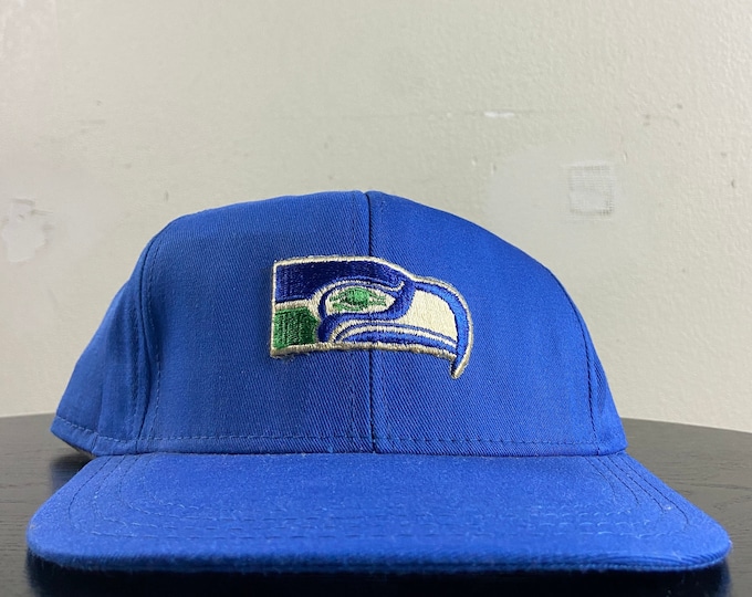 Vintage Seattle Seahawks Snapback Hat Made USA OSFA NFL Football Washington 1990s 90s