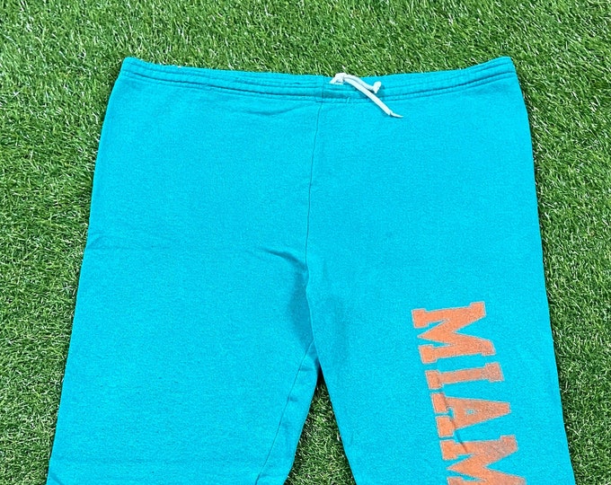 Vintage Miami Dolphins Sweatpants Tultex Made USA Size Youth XL NFL Football Florida Comfy Cozy Warm 1990s 90s
