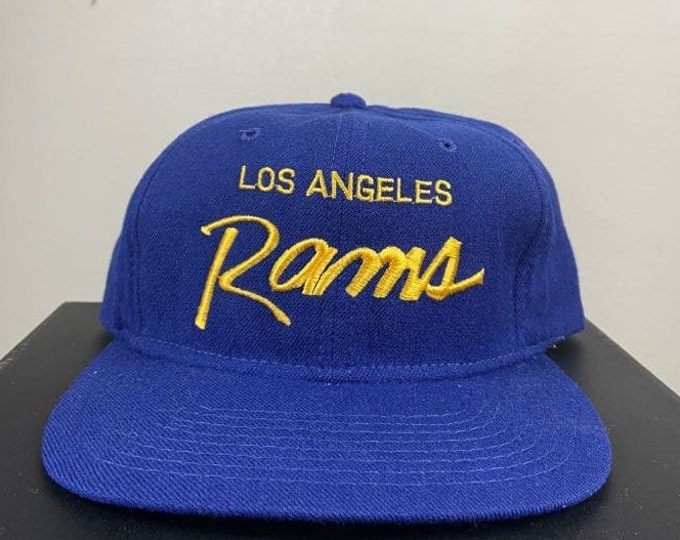 Vintage Los Angeles Rams Snapback Hat Sports Specialties NFL Football LA St Louis 1980s