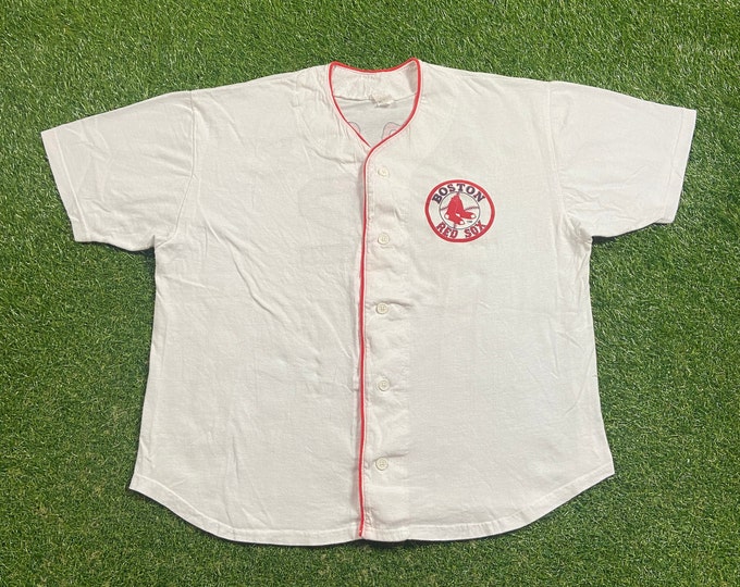 Vintage Boston Red Sox Baseball Jersey Size L / XL MLB Baseball New England Massachusetts 1990s 90s