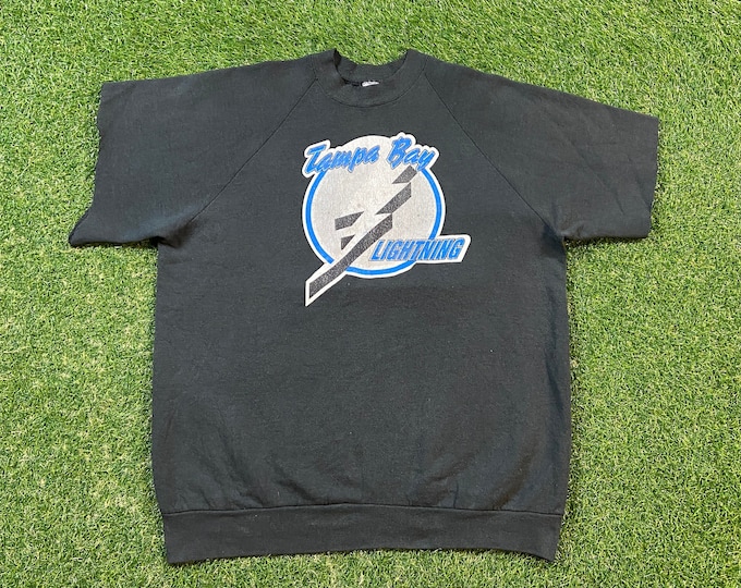 Vintage Tampa Bay Lightning Crewneck Sweatshirt Size Xtra Large XL NHL Hockey Florida 1990s 90s Pull Over