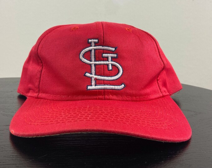 Vintage St Louis Cardinals Snapback Hat OSFA MLB Baseball Missouri Logo 7 Cards Red 1990s 90s