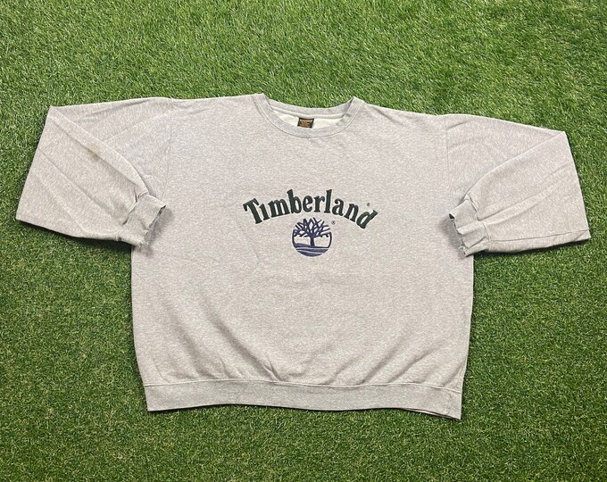Vintage Timberland Crewneck Sweatshirt Size XXL 2XL Classic Outdoor Wear Winter Clothes Timbs Pull Over Oversized